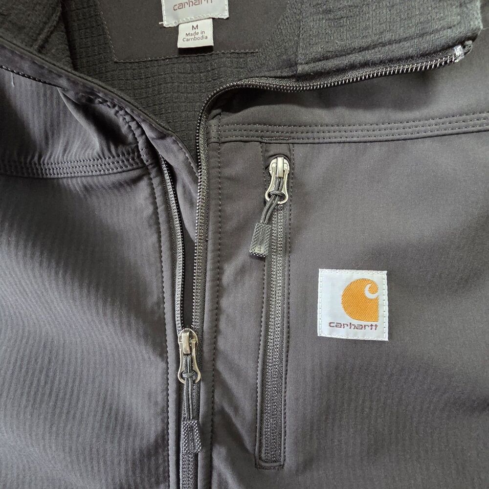Carhartt Crowley Softshell Vest Black Men's M Full Zip 102219 001 - Picture 2 of 10